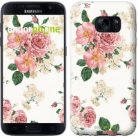 Чохол для Samsung Galaxy S7 G930F квіткові шпалери v1 2293m-106