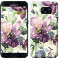 Чохол для Samsung Galaxy S7 G930F Квіти аквареллю 2237m-106