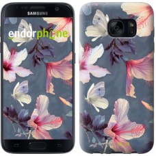 Чохол для Samsung Galaxy S7 G930F Намальовані квіти 2714m-106