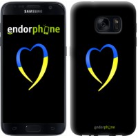 Чохол для Samsung Galaxy S7 G930F Жовто-блакитне серце 885m-106