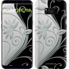 Чохол для Samsung Galaxy S8 Plus Квіти на чорно-білому тлі 840c-817