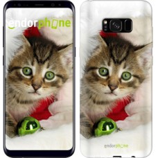 Чохол для Samsung Galaxy S8 Plus Новорічний кошеня в шапці 494c-817