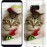 Чохол для Samsung Galaxy S8 Plus Новорічний кошеня в шапці 494c-817
