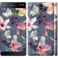 Чохол для Sony Xperia C5 Ultra Dual E5533 Намальовані квіти 2714m-506