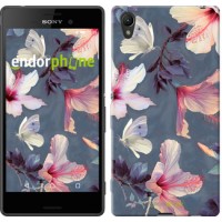 Чохол для Sony Xperia Z3 + Dual E6533 Намальовані квіти 2714u-165