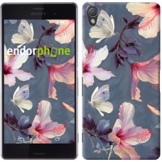Чохол для Sony Xperia Z3 dual D6633 Намальовані квіти 2714c-59