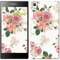 Чохол для Sony Xperia Z5 Premium квіткові шпалери v1 2293u-345