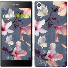 Чохол для Sony Xperia Z5 Premium Намальовані квіти 2714u-345
