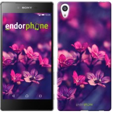 Чохол для Sony Xperia Z5 Premium Пурпурові квіти 2719u-345