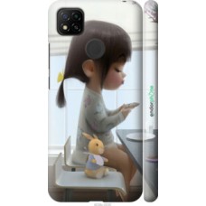 Чохол для Xiaomi Redmi 9C Мила дівчинка з зайчиком 4039m-2035