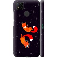 Чохол для Xiaomi Redmi 9C Лисички в космосі 4519m-2035