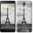 Чохол для Xiaomi Redmi Note 2 Чорно-біла Ейфелева вежа 842c-96