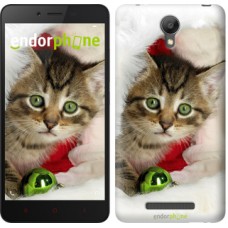 Чохол для Xiaomi Redmi Note 2 Новорічний кошеня в шапці 494c-96