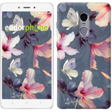 Чохол для Xiaomi Redmi Note 4 Намальовані квіти 2714u-352