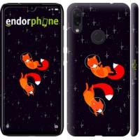 Чохол для Xiaomi Redmi Note 7 Лисички в космосі 4519m-1639