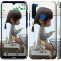 Чохол для Xiaomi Redmi Note 8T Мила дівчинка з зайчиком 4039m-1818